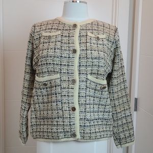Brand New - Korean Fashion - Causal Tweed Cardigan